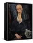 Femme au col blanc-Amedeo Modigliani-Framed Stretched Canvas