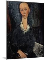 Femme au col blanc-Amedeo Modigliani-Mounted Giclee Print