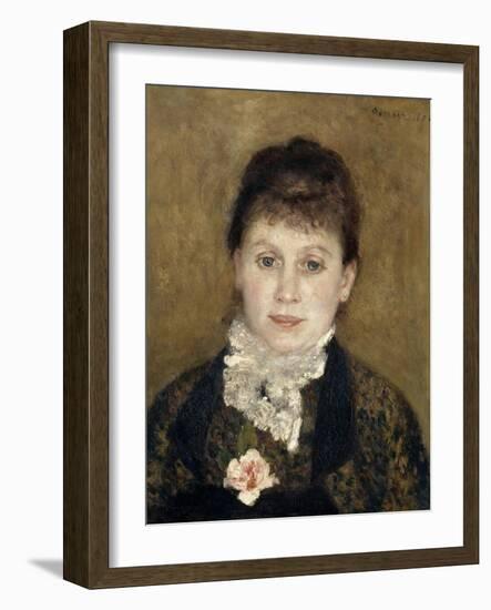 Femme au jabot blanc-Pierre-Auguste Renoir-Framed Giclee Print