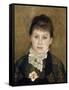 Femme au jabot blanc-Pierre-Auguste Renoir-Framed Stretched Canvas