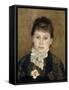 Femme au jabot blanc-Pierre-Auguste Renoir-Framed Stretched Canvas
