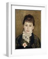 Femme au jabot blanc-Pierre-Auguste Renoir-Framed Giclee Print