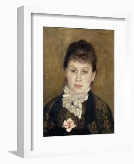 Femme au jabot blanc-Pierre-Auguste Renoir-Framed Giclee Print