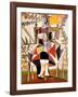 Femme Au Jardin-Pablo Picasso-Framed Art Print