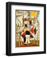 Femme Au Jardin-Pablo Picasso-Framed Art Print