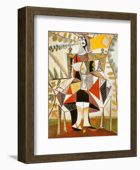 Femme Au Jardin-Pablo Picasso-Framed Art Print