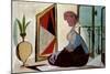 Femme au Miroir-Pablo Picasso-Mounted Art Print
