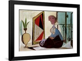 Femme au Miroir-Pablo Picasso-Framed Art Print