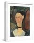 Femme au ruban de velours-Amedeo Modigliani-Framed Giclee Print