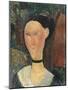Femme au ruban de velours-Amedeo Modigliani-Mounted Giclee Print