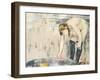 Femme Au Tub-Edouard Manet-Framed Giclee Print