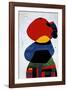 Femme aux Trois Cheveux-Joan Miro-Framed Art Print