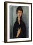 Femme aux yeux bleus-Amedeo Modigliani-Framed Giclee Print