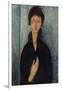 Femme aux yeux bleus-Amedeo Modigliani-Framed Giclee Print