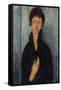 Femme aux yeux bleus-Amedeo Modigliani-Framed Stretched Canvas