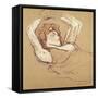 Femme Couchee Sur le Dos-Henri de Toulouse-Lautrec-Framed Stretched Canvas