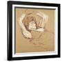 Femme Couchee Sur le Dos-Henri de Toulouse-Lautrec-Framed Giclee Print