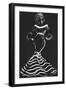 Femme Couture-Black Dress (Variant 1)-Jodi Pedri-Framed Art Print