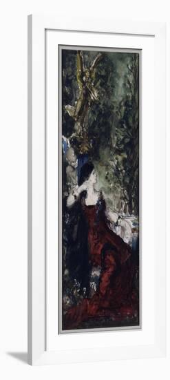 Femme dans un parc-Gustave Moreau-Framed Premium Giclee Print