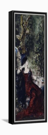 Femme dans un parc-Gustave Moreau-Framed Stretched Canvas