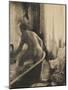 Femme debout dans une baignoire-Edgar Degas-Mounted Giclee Print