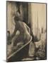 Femme debout dans une baignoire-Edgar Degas-Mounted Giclee Print