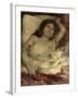 Femme demie-nue, couchée : la rose-Pierre-Auguste Renoir-Framed Giclee Print