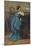 'Femme en bleu', 1874, (1939)-Jean-Baptiste-Camille Corot-Mounted Giclee Print