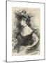 Femme en Buste au Chapeau, de Profil-Giovanni Boldini-Mounted Premium Giclee Print
