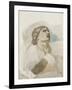 Femme en buste-Edgar Degas-Framed Giclee Print