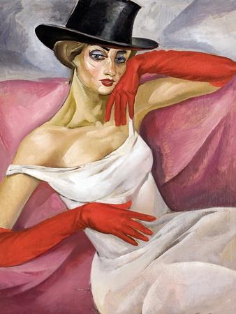 Femme En Chapeau Haut De Forme (Lady in Top Hat) - Peinture De Boris  Dmitryevich Grigoriev (1886-19' Giclee Print - Boris Dmitrievich Grigoriev  | AllPosters.com