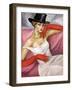 Femme En Chapeau Haut De Forme (Lady in Top Hat) - Peinture De Boris Dmitryevich Grigoriev (1886-19-Boris Dmitrievich Grigoriev-Framed Giclee Print