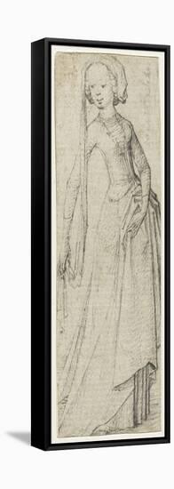 Femme en pied-Martin Schongauer-Framed Stretched Canvas