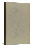 Femme et enfant-Edouard Manet-Stretched Canvas