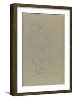 Femme et enfant-Edouard Manet-Framed Giclee Print