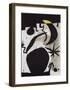 Femme et Oiseaux Dans la Nuit, 1969 - 1974-Joan Miro-Framed Giclee Print