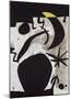 Femme et Oiseaux Dans la Nuit, 1969 - 1974-Joan Miro-Mounted Giclee Print
