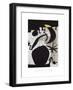 Femme et Oiseaux Dans la Nuit, 1969 - 1974-Joan Miro-Framed Giclee Print
