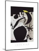 Femme et Oiseaux Dans la Nuit, 1969 - 1974-Joan Miro-Mounted Giclee Print