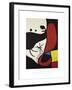 Femme et Oiseaux Dans un Paysage, 1970-1974-Joan Miro-Framed Giclee Print