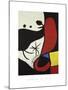 Femme et Oiseaux Dans un Paysage, 1970-1974-Joan Miro-Mounted Giclee Print