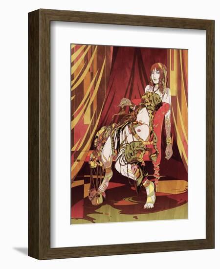 Femme Fatale Error-HR-FM-Framed Art Print