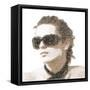 Femme Fatale. Woman Portrait Made from Letters. ABC Woman.-RYGER-Framed Stretched Canvas