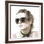 Femme Fatale. Woman Portrait Made from Letters. ABC Woman.-RYGER-Framed Art Print