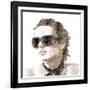 Femme Fatale. Woman Portrait Made from Letters. ABC Woman.-RYGER-Framed Art Print