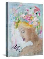 Femme Fleur II-Sandra Iafrate-Stretched Canvas