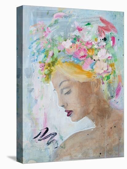 Femme Fleur II-Sandra Iafrate-Stretched Canvas