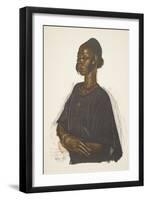 Femme Haoussa (Zinder), from Dessins Et Peintures D'afrique, Executes Au Cours De L'expedition Citr-Alexander Yakovlev-Framed Giclee Print