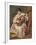 Femme jouant de la guitare-Pierre-Auguste Renoir-Framed Giclee Print