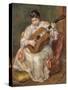 Femme jouant de la guitare-Pierre-Auguste Renoir-Stretched Canvas